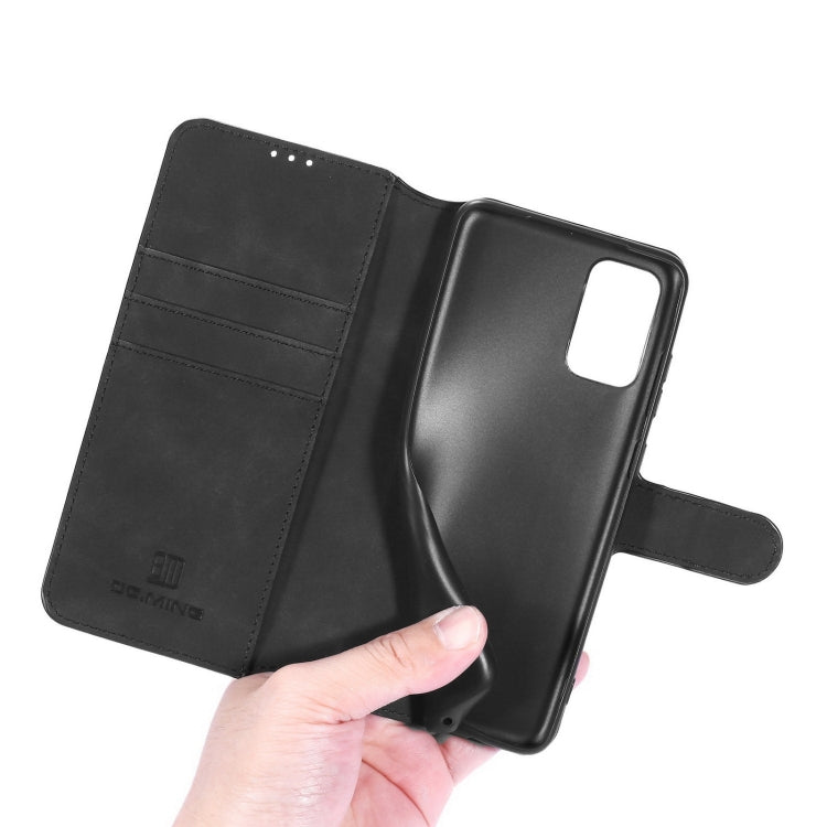 DG.MING Retro Oil Side Horizontal Flip Leather Case with Holder & Card Slots & Wallet, Compatible with samsung Galaxy A02s
