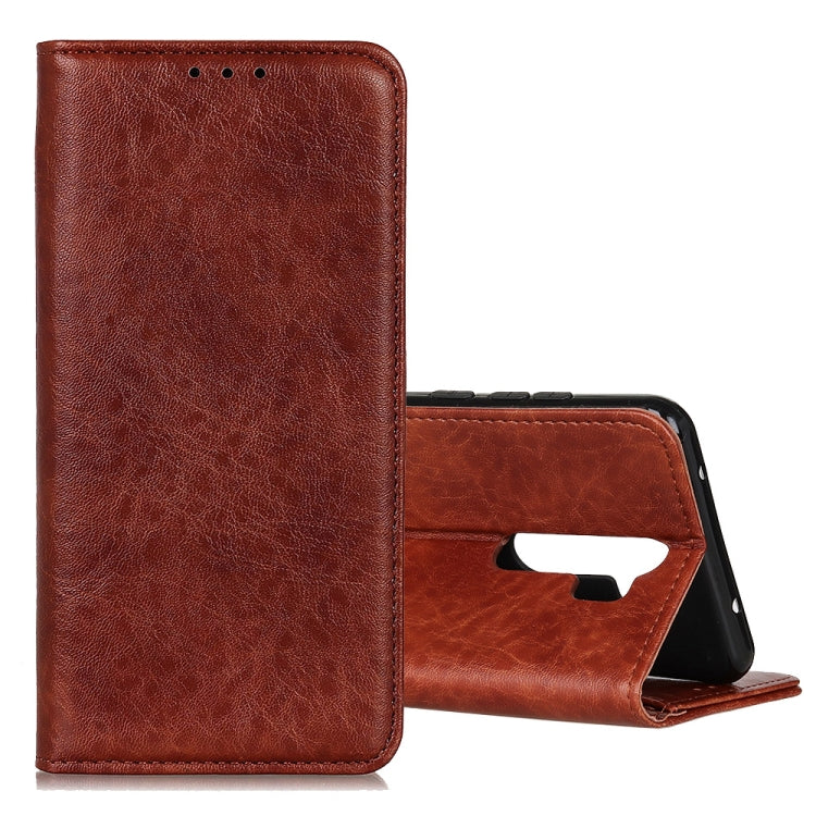 Magnetic Retro Crazy Horse Texture Horizontal Flip Leather Case with Holder & Card Slots, Compatible with OPPO A9 (2020)