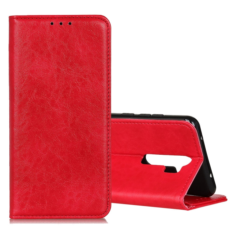 Magnetic Retro Crazy Horse Texture Horizontal Flip Leather Case with Holder & Card Slots, Compatible with OPPO A9 (2020)