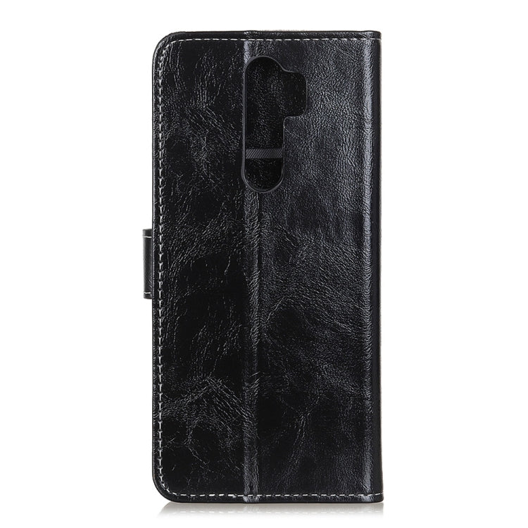 Retro Crazy Horse Texture Horizontal Flip Leather Case with Holder & Card Slots & Photo Frame & Wallet, Compatible with OPPO A9 (2020)