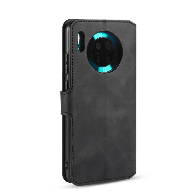 DG.MING Retro Oil Side Horizontal Flip Case with Holder & Card Slots & Wallet, Compatible with Huawei Mate 30