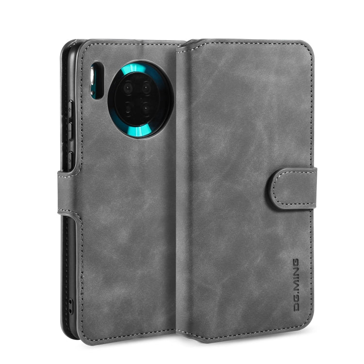 DG.MING Retro Oil Side Horizontal Flip Case with Holder & Card Slots & Wallet, Compatible with Huawei Mate 30