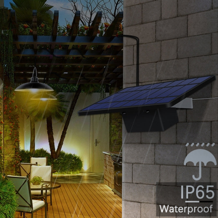 2 in 1 Solar Light Landscape Courtyard Corridor Lighting 32-LED Retro Chandelier, White Light