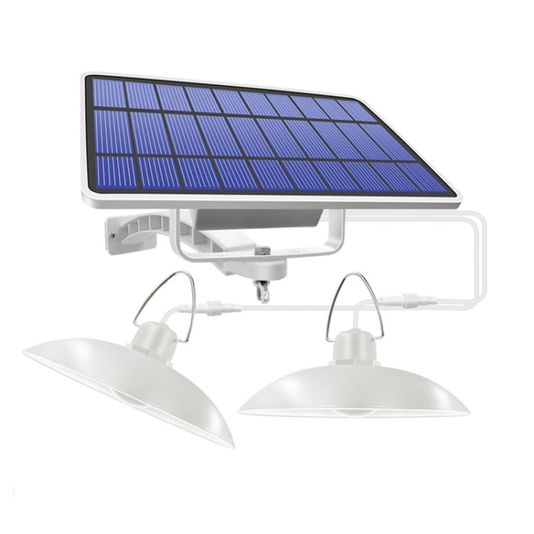 2 in 1 Solar Light Landscape Courtyard Corridor Lighting 32-LED Retro Chandelier, Warm Light