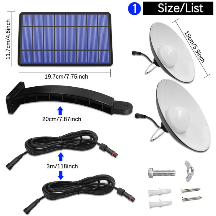 2 in 1 Solar Light Landscape Courtyard Corridor Lighting 32-LED Retro Chandelier, Warm Light