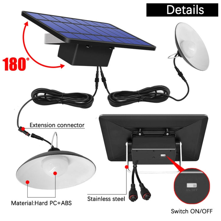 2 in 1 Solar Light Landscape Courtyard Corridor Lighting 32-LED Retro Chandelier, Warm Light