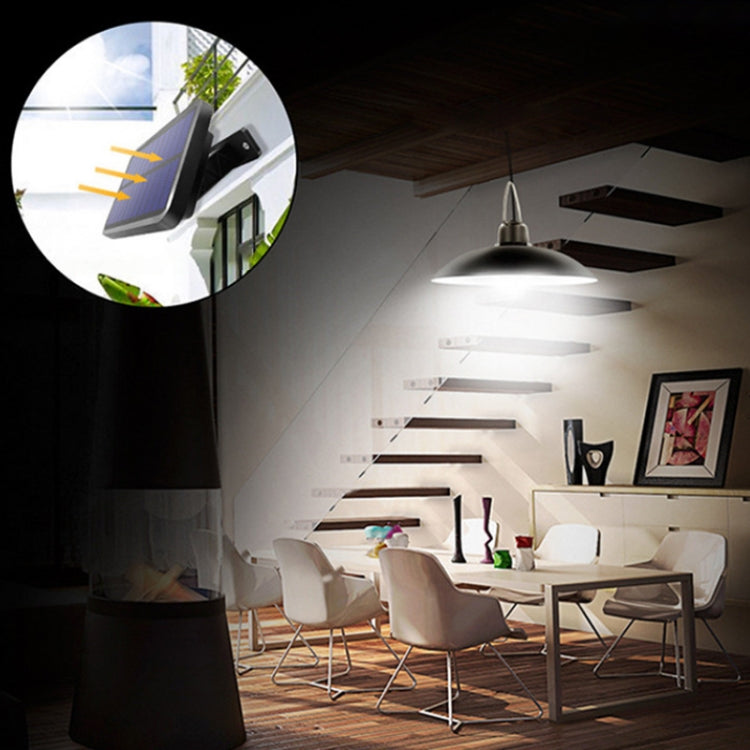 2 in 1 Solar Light Landscape Courtyard Corridor Lighting 32-LED Retro Chandelier, Warm Light