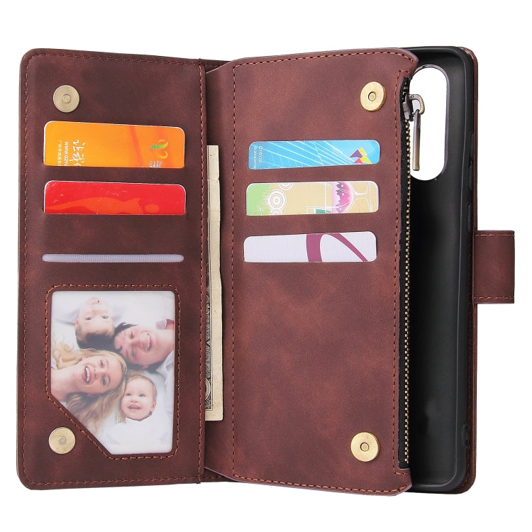 Multifunctional Retro Frosted Horizontal Flip Leather Case with Card Slot & Holder & Zipper Wallet & Photo Frame & Lanyard, Compatible with Huawei P30 Pro