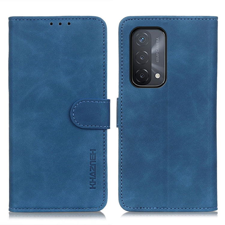 KHAZNEH Retro Texture PU + TPU Horizontal Flip Leather Case with Holder & Card Slots & Wallet, Compatible with OPPO A93 5G / A54 5G / A74 5G