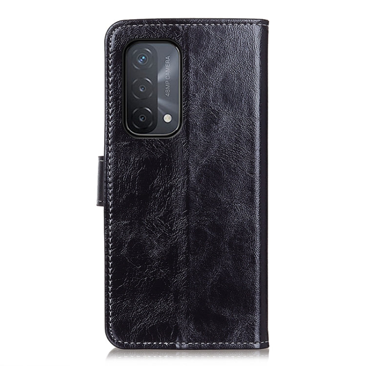 Retro Crazy Horse Texture Horizontal Flip Leather Case with Holder & Card Slots & Photo Frame & Wallet, Compatible with OPPO A93 / A54 / A74 5G