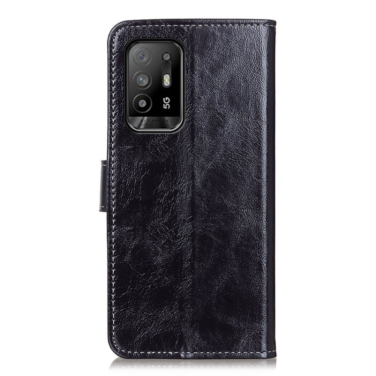 Retro Crazy Horse Texture Horizontal Flip Leather Case with Holder & Card Slots & Photo Frame & Wallet, Compatible with OPPO F19 Pro+ 5G / Reno5 Z