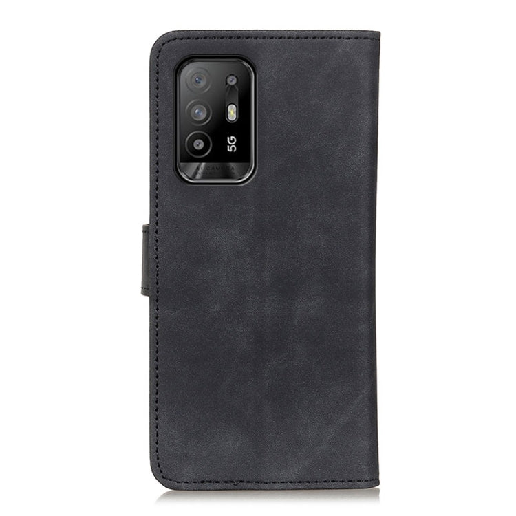 KHAZNEH Retro Texture Horizontal Flip Leather Case with Holder & Card Slots & Wallet, Compatible with OPPO F19 Pro+ 5G / Reno5 Z