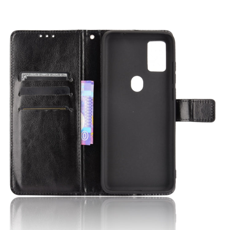 Retro Crazy Horse Texture Horizontal Flip Leather Case with Holder & Card Slots & Photo Frame