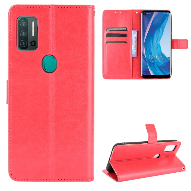Retro Crazy Horse Texture Horizontal Flip Leather Case with Holder & Card Slots & Photo Frame
