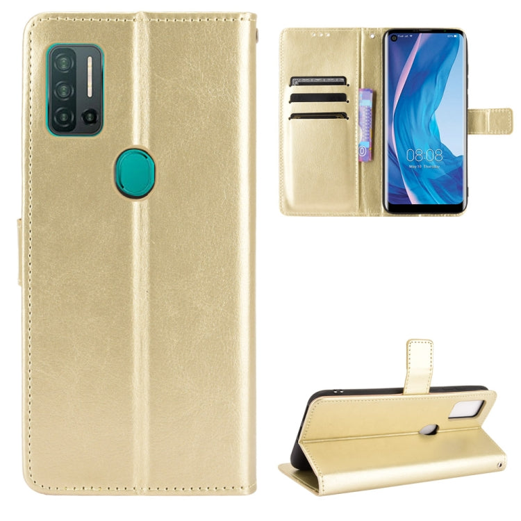 Retro Crazy Horse Texture Horizontal Flip Leather Case with Holder & Card Slots & Photo Frame