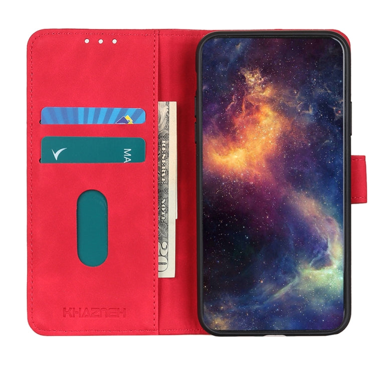 KHAZNEH Retro Texture Horizontal Flip Leather Case with Holder & Card Slots & Wallet, Compatible with OPPO F19