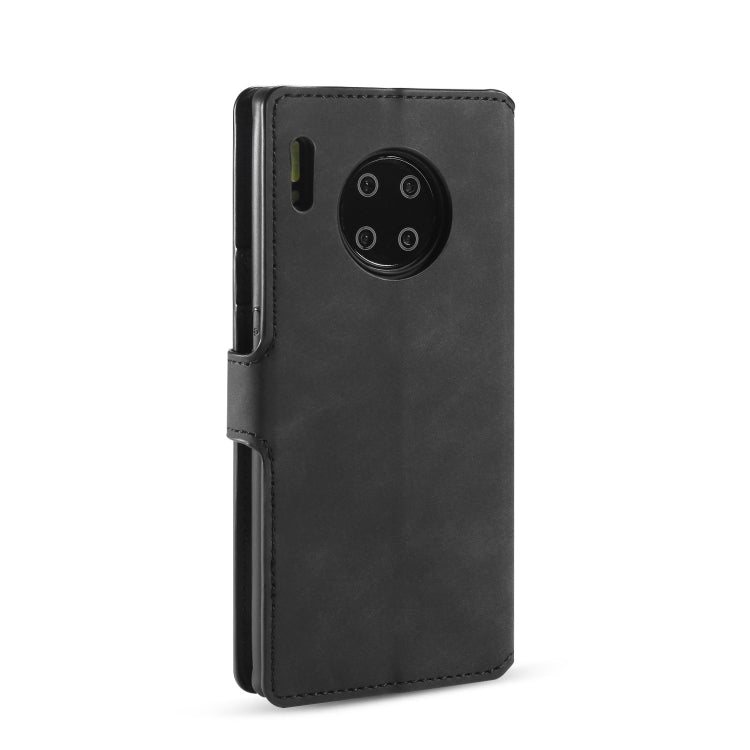 DG.MING Retro Oil Side Horizontal Flip Case with Holder & Card Slots & Wallet, Compatible with Huawei Mate 30 Pro
