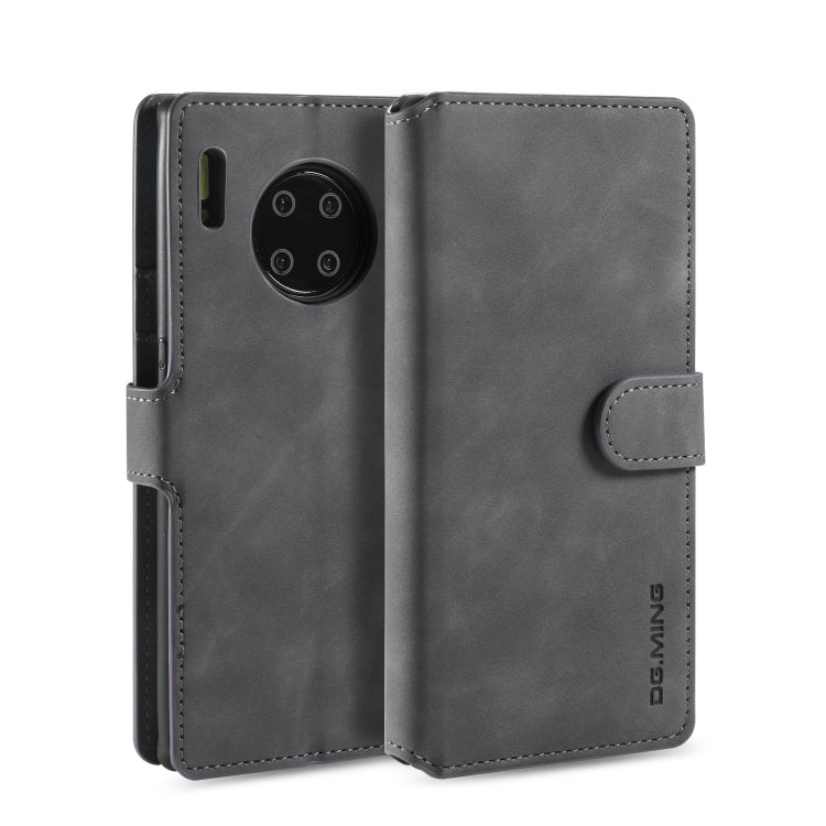 DG.MING Retro Oil Side Horizontal Flip Case with Holder & Card Slots & Wallet, Compatible with Huawei Mate 30 Pro
