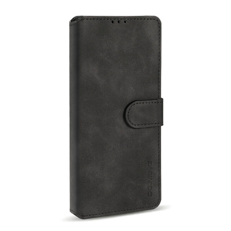DG.MING Retro Oil Side Horizontal Flip Leather Case with Holder & Card Slots & Wallet, Compatible with OnePlus 9