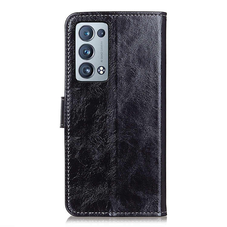 Retro Crazy Horse Texture Horizontal Flip Leather Case with Holder & Card Slots & Photo Frame & Wallet, Compatible with OPPO Reno6 Pro+ 5G