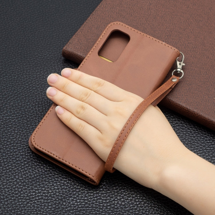 Retro Lambskin Texture Pure Color Horizontal Flip PU Leather Case with Holder & Card Slots & Wallet & Lanyard