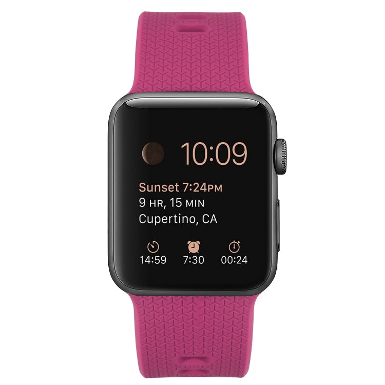 Silicone Replacement Strap Watchband Compatible with Apple Watch Series, 7 45mm / 6 & SE & 5 & 4 44mm / 3 & 2 & 1 42mm