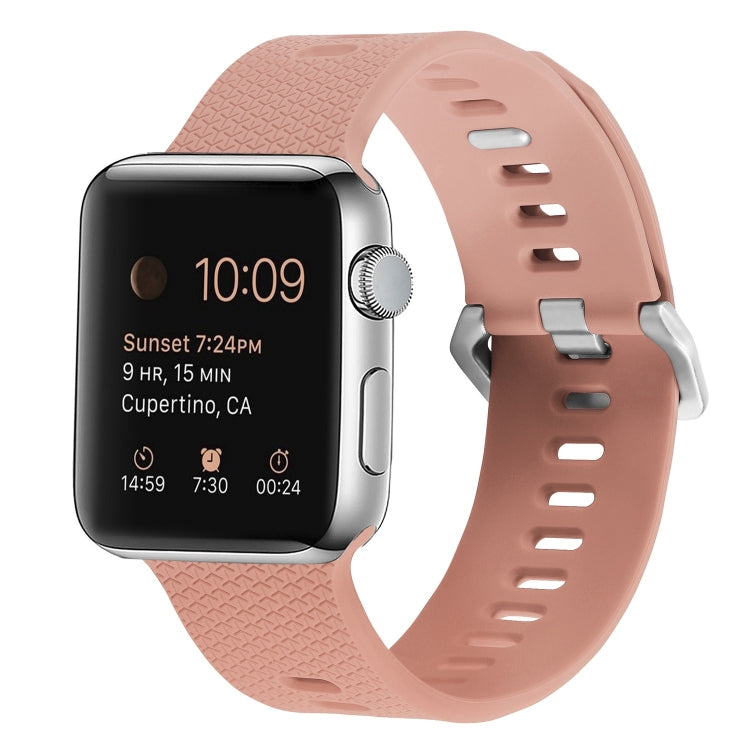 Silicone Replacement Strap Watchband Compatible with Apple Watch Series, 7 45mm / 6 & SE & 5 & 4 44mm / 3 & 2 & 1 42mm
