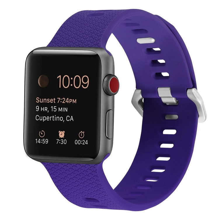 Silicone Replacement Strap Watchband Compatible with Apple Watch Series, 7 45mm / 6 & SE & 5 & 4 44mm / 3 & 2 & 1 42mm