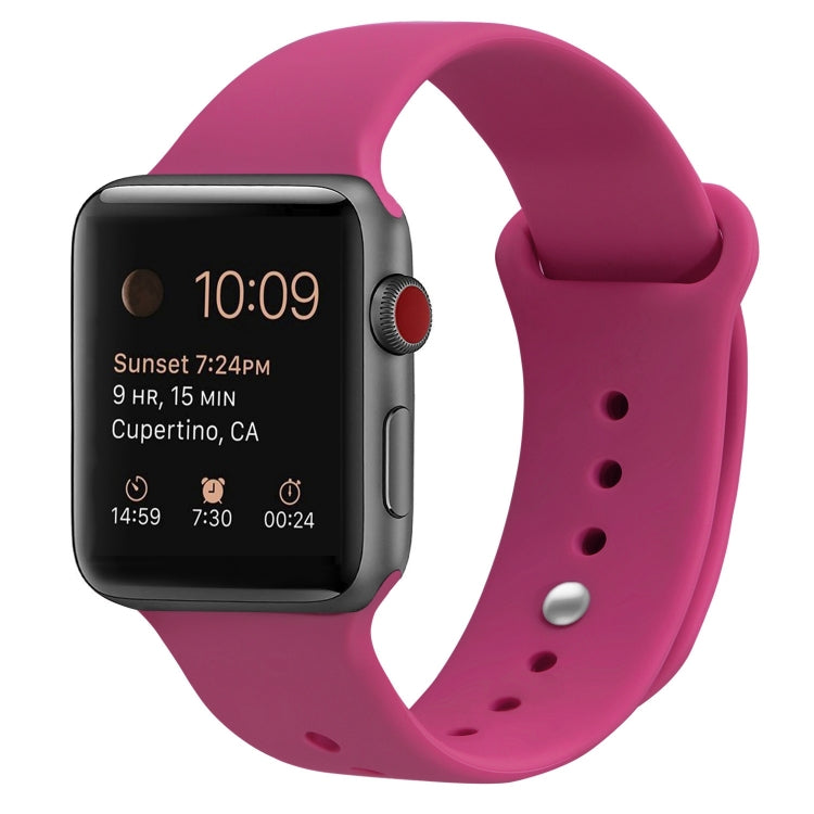 Silicone Replacement Strap Watchband Compatible with Apple Watch Series, 7 41mm / 6 & SE & 5 & 4 40mm / 3 & 2 & 1 38mm