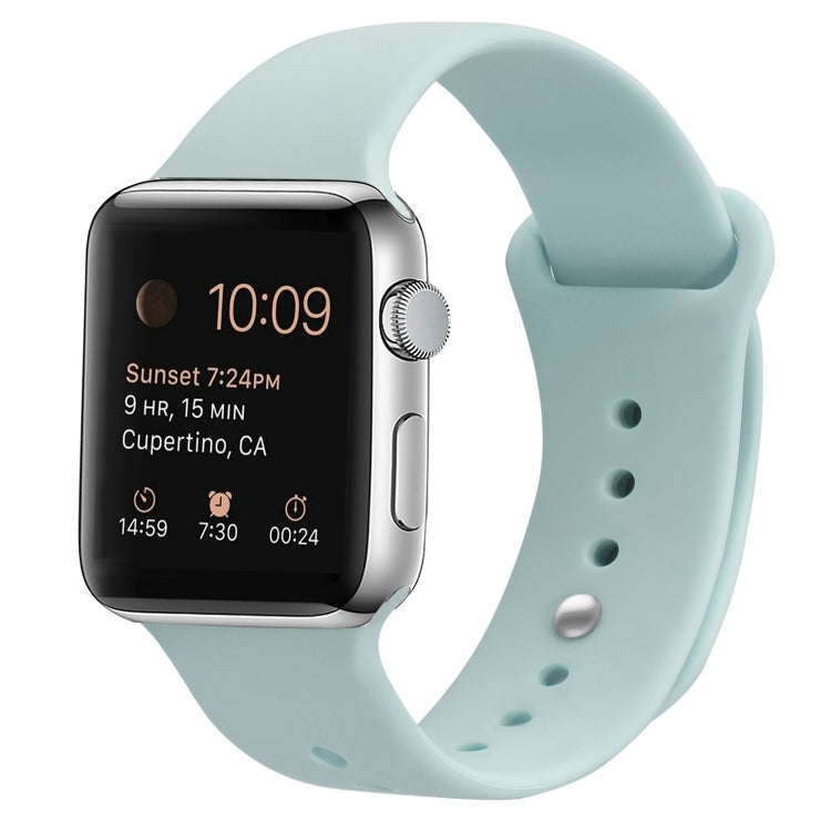 Silicone Replacement Strap Watchband Compatible with Apple Watch Series, 7 41mm / 6 & SE & 5 & 4 40mm / 3 & 2 & 1 38mm