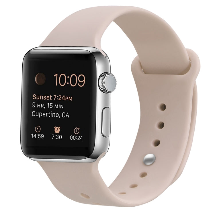Silicone Replacement Strap Watchband Compatible with Apple Watch Series, 7 41mm / 6 & SE & 5 & 4 40mm / 3 & 2 & 1 38mm