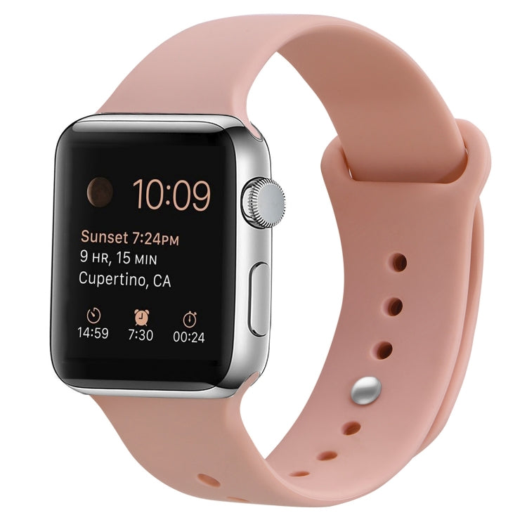 Silicone Replacement Strap Watchband Compatible with Apple Watch Series, 7 41mm / 6 & SE & 5 & 4 40mm / 3 & 2 & 1 38mm
