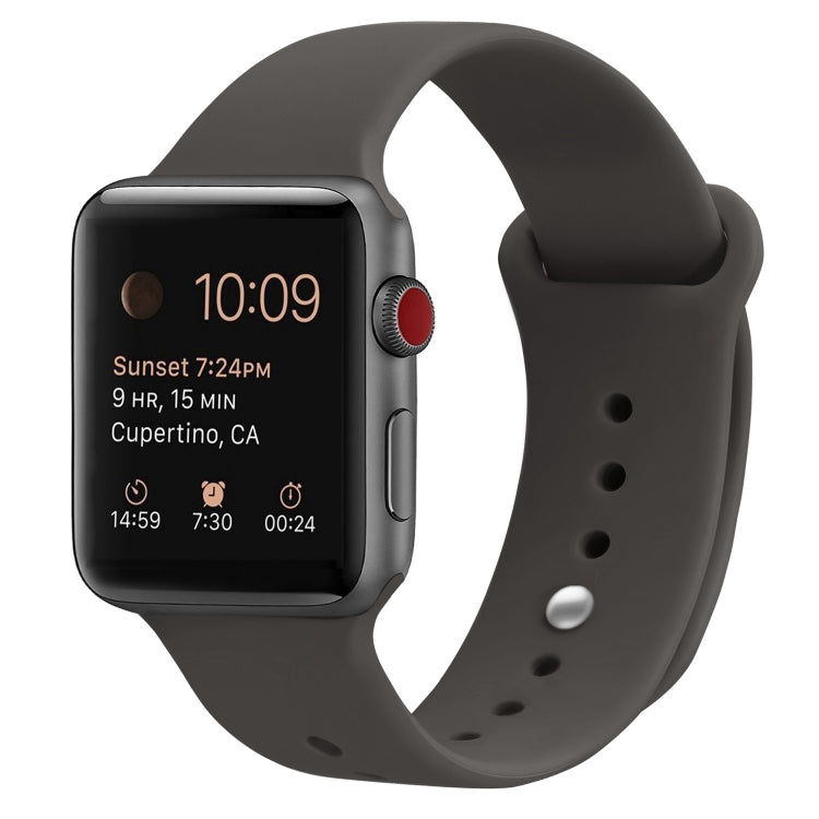 Silicone Replacement Strap Watchband Compatible with Apple Watch Series, 7 41mm / 6 & SE & 5 & 4 40mm / 3 & 2 & 1 38mm