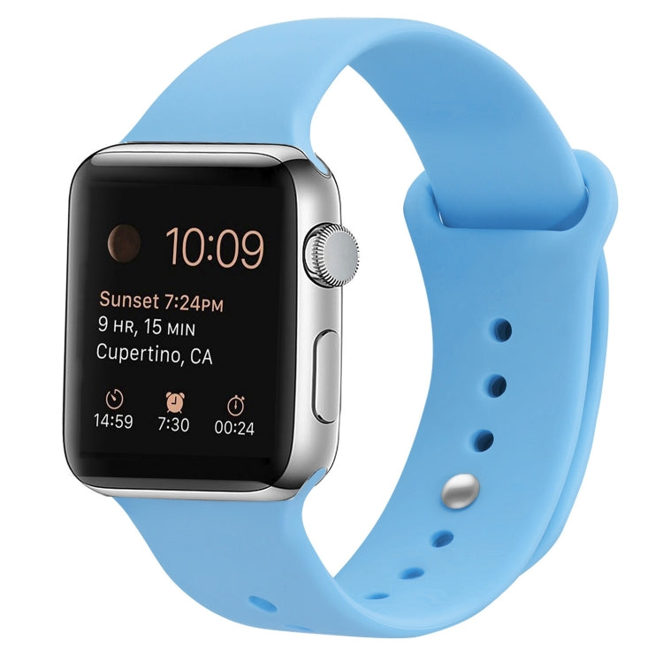 Silicone Replacement Strap Watchband Compatible with Apple Watch Series, 7 41mm / 6 & SE & 5 & 4 40mm / 3 & 2 & 1 38mm