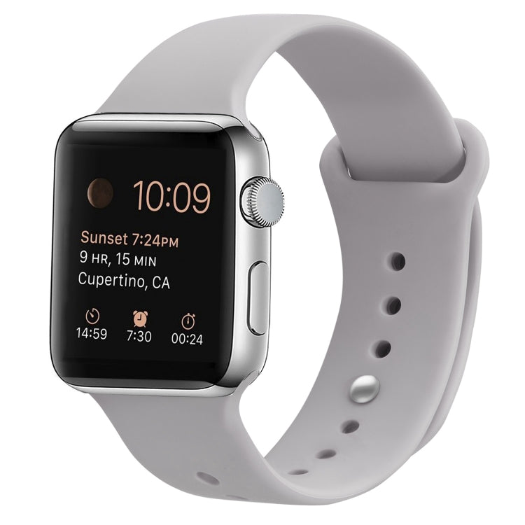 Silicone Replacement Strap Watchband Compatible with Apple Watch Series, 7 41mm / 6 & SE & 5 & 4 40mm / 3 & 2 & 1 38mm