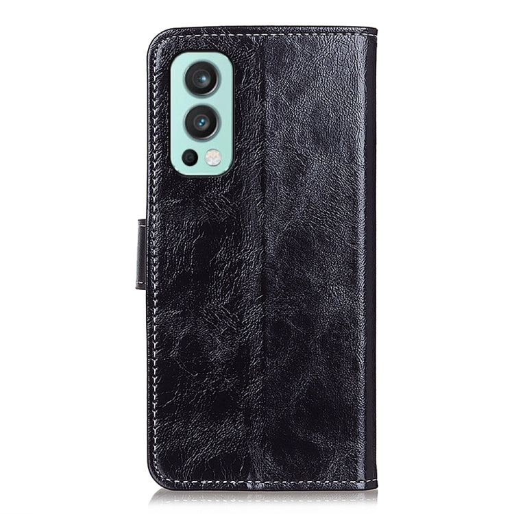Retro Crazy Horse Texture Horizontal Flip Leather Case with Holder & Card Slots & Photo Frame & Wallet, Compatible with OnePlus Nord 2 5G