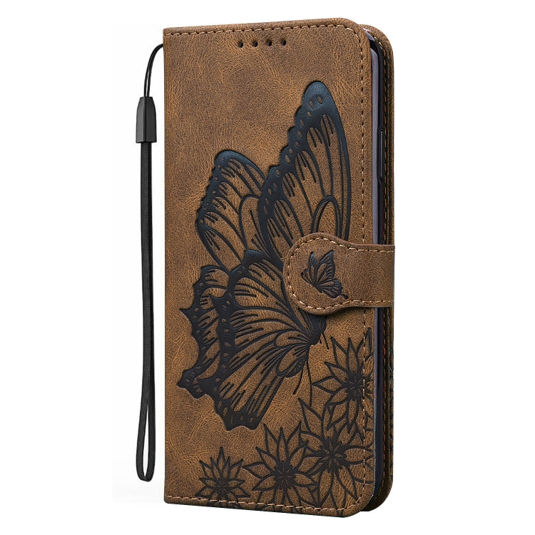 Retro Skin Feel Butterflies Embossing Horizontal Flip Leather Case with Holder & Card Slots & Wallet, Compatible with OnePlus Nord CE 5G