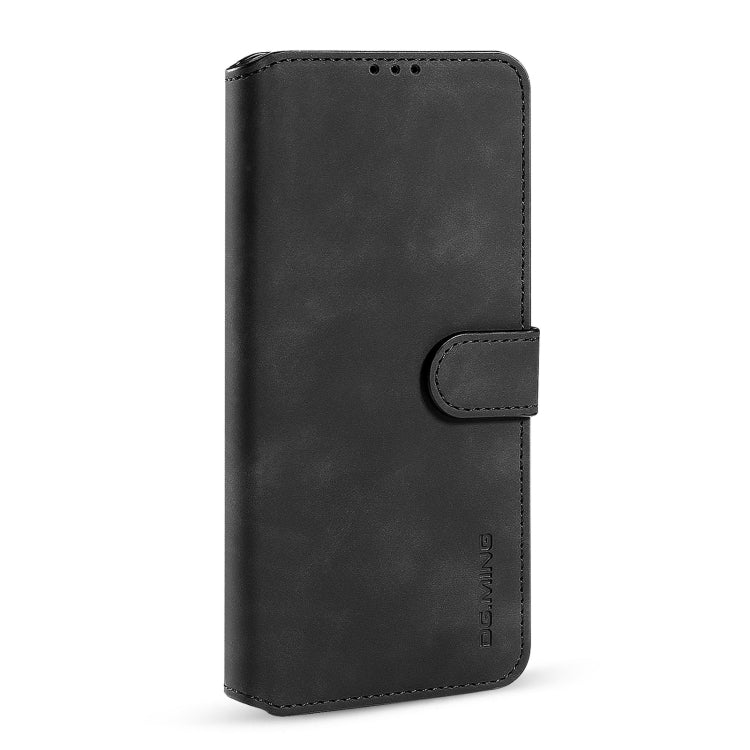 DG.MING Retro Oil Side Horizontal Flip Leather Case with Holder & Card Slots & Wallet, Compatible with Samsung Galaxy A22 5G