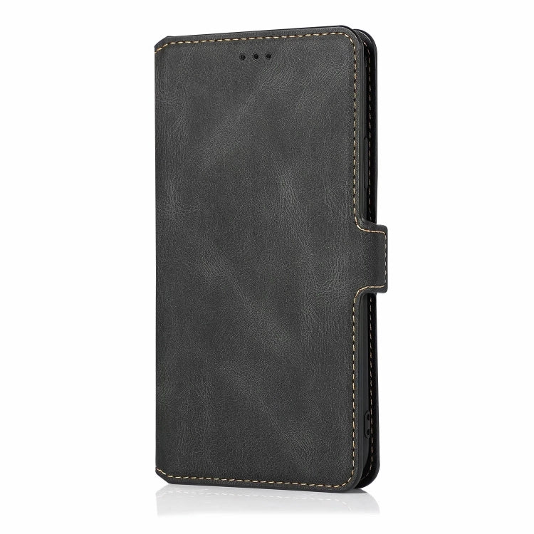 Retro Magnetic Closing Clasp Horizontal Flip Leather Case with Holder & Card Slots & Photo Frame & Wallet
