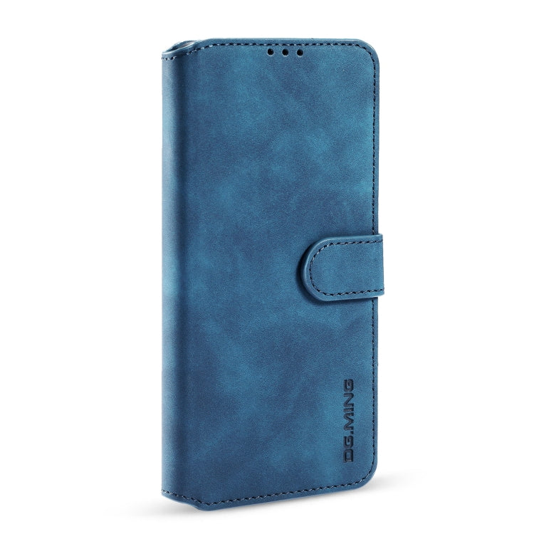 DG.MING Retro Oil Side Horizontal Flip Leather Case with Holder & Card Slots & Wallet, Compatible with iPhone 13 mini