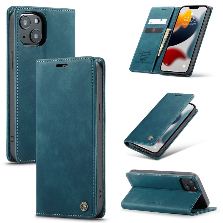 CaseMe-013 Multifunctional Retro Frosted Horizontal Flip Leather Case with Card Slot & Holder & Wallet, Compatible with iPhone 13 mini