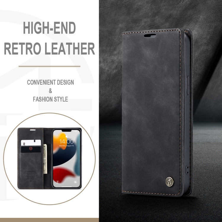 CaseMe-013 Multifunctional Retro Frosted Horizontal Flip Leather Case with Card Slot & Holder & Wallet, Compatible with iPhone 13 Pro