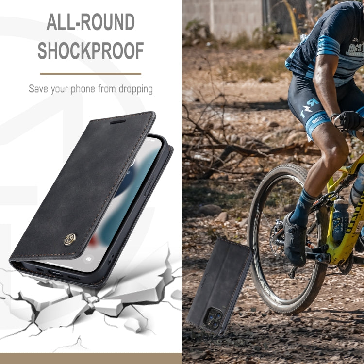 CaseMe-013 Multifunctional Retro Frosted Horizontal Flip Leather Case with Card Slot & Holder & Wallet