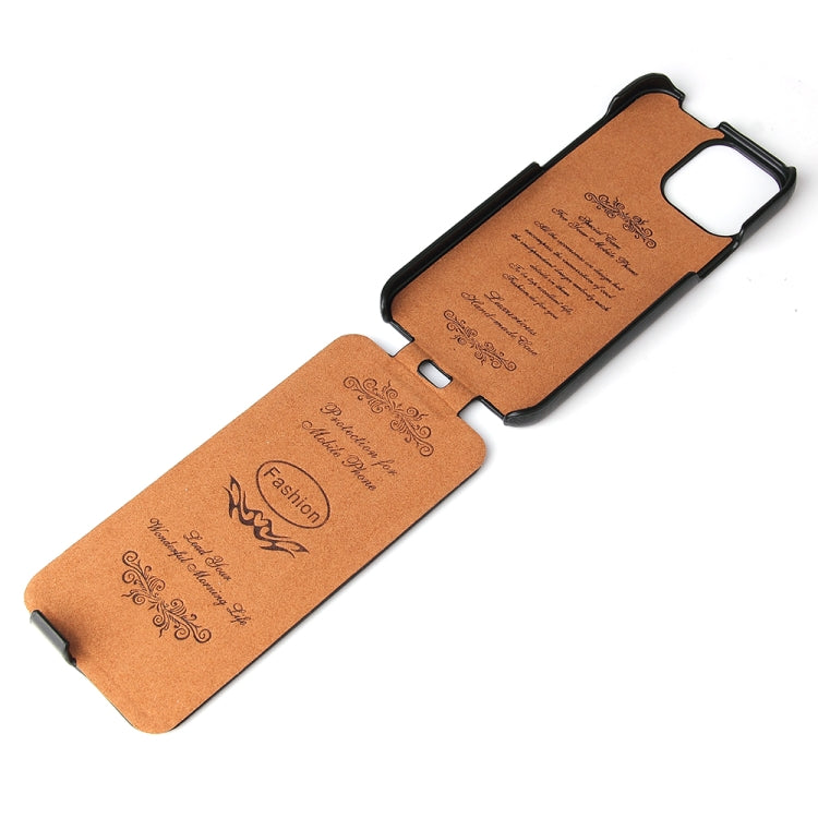 Fierre Shann Retro Oil Wax Texture Vertical Flip PU Leather Case