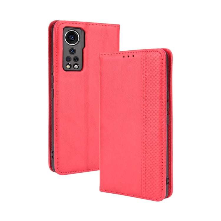 Magnetic Buckle Retro Pattern Horizontal Flip Leather Case with Holder & Card Slot & Wallet