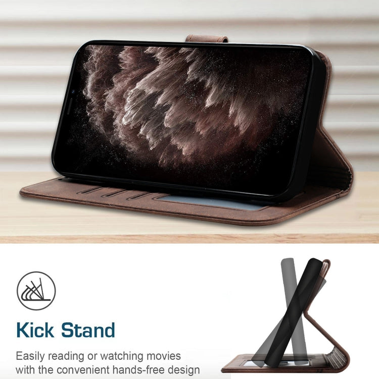 Retro Skin Feel Horizontal Flip Soft TPU + PU Leather Case with Holder & Card Slots & Photo Frame