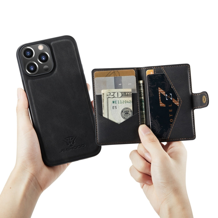 JEEHOOD Retro Magnetic Detachable Protective Case with Wallet & Card Slot & Holder
