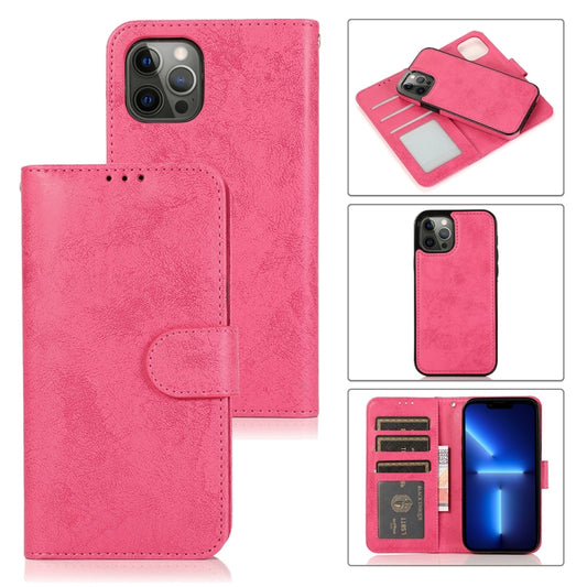 Retro 2 in 1 Detachable Magnetic Horizontal Flip TPU + PU Leather Case with Holder & Card Slots & Photo Frame & Wallet