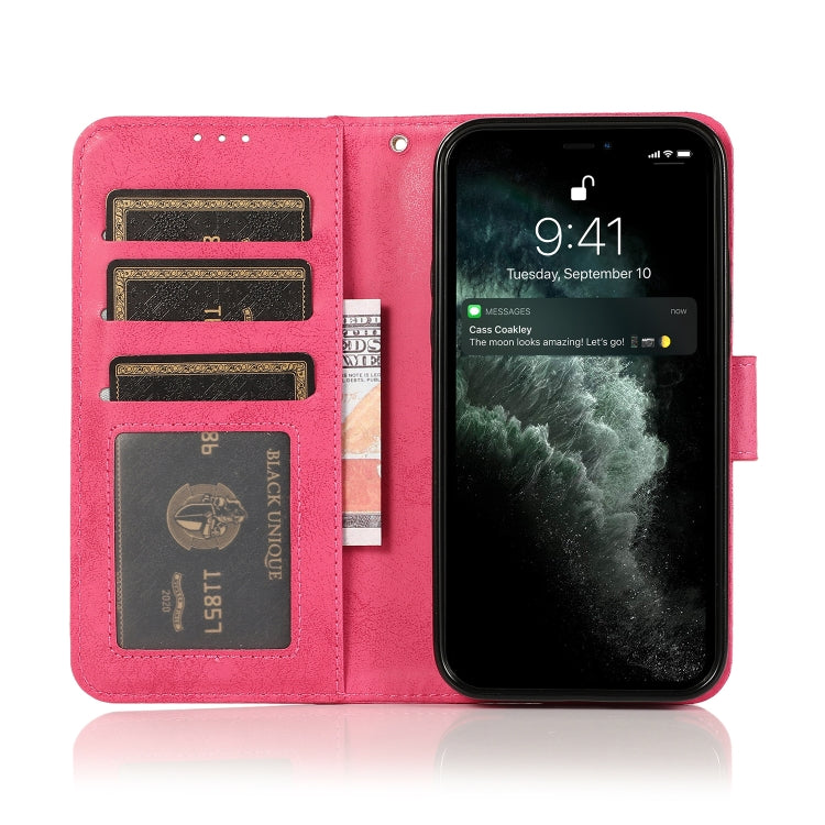 Retro 2 in 1 Detachable Magnetic Horizontal Flip TPU + PU Leather Case with Holder & Card Slots & Photo Frame & Wallet