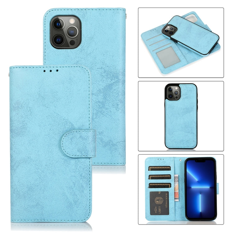 Retro 2 in 1 Detachable Magnetic Horizontal Flip TPU + PU Leather Case with Holder & Card Slots & Photo Frame & Wallet